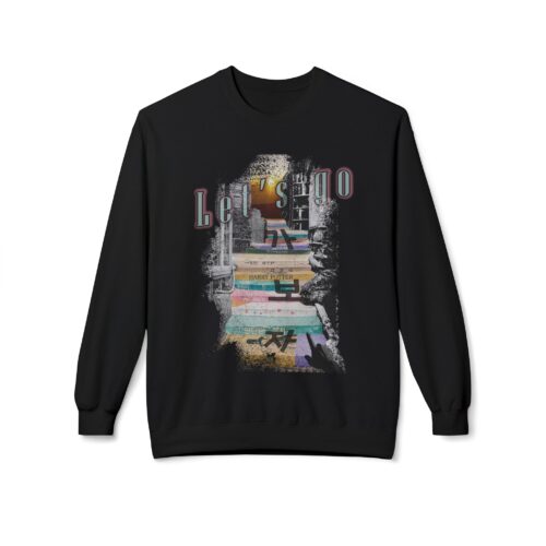 "meta_description": "Unisex fleece sweatshirt offering comfort and style. Perfect for all seasons.",