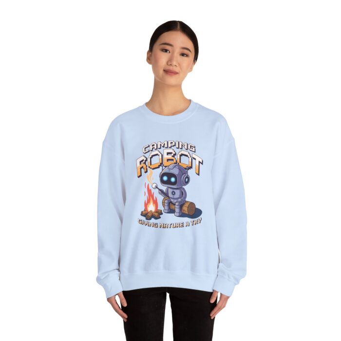 Camping robot Unisex Heavy Blend™ Crewneck Sweatshirt - Image 24