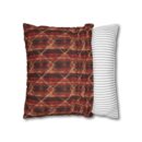 Sparkly red hues Faux Suede Square Pillowcase