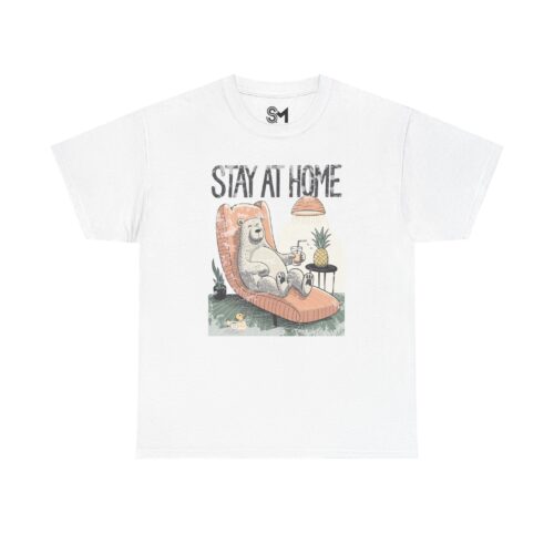 Stay at home Unisex Heavy Cotton Tee
