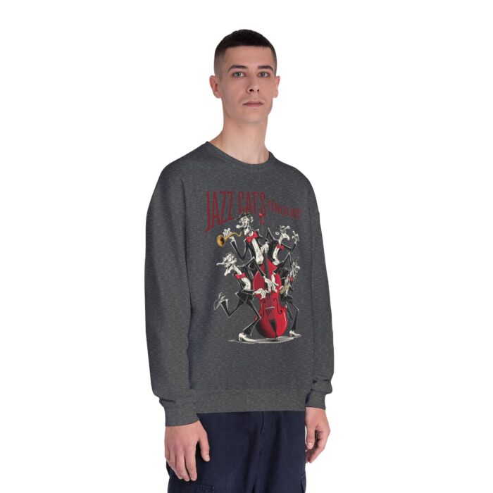 Jazz cat's groove Unisex NuBlend® Crewneck Sweatshirt - Image 7