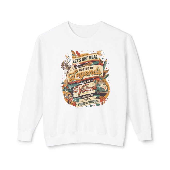Let's get real Unisex Lightweight Crewneck Sweatshirt