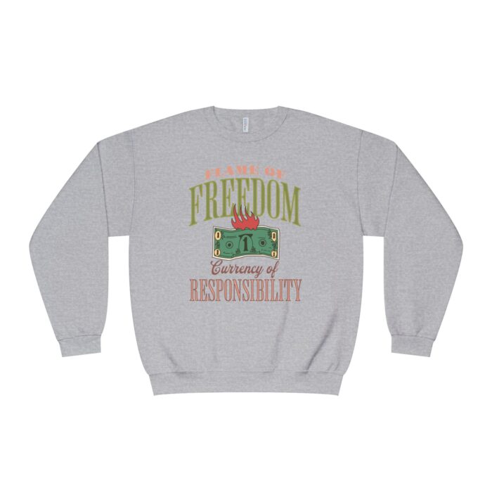 Currency of freedom Unisex NuBlend® Crewneck Sweatshirt - Image 33