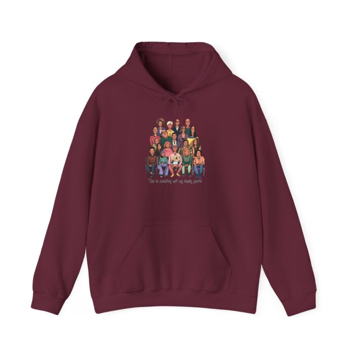 Definitely not my family photo Unisex Heavy Blend™ Hooded Sweatshirt - Image 17