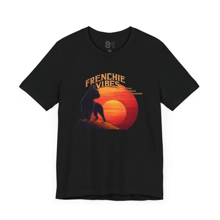 FRENCHIE VIBES Unisex Jersey Short Sleeve Tee - Image 3