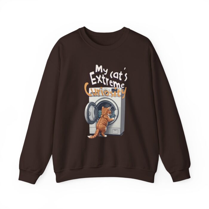 My cat's extreme curiosity Unisex Heavy Blend™ Crewneck Sweatshirt - Image 9