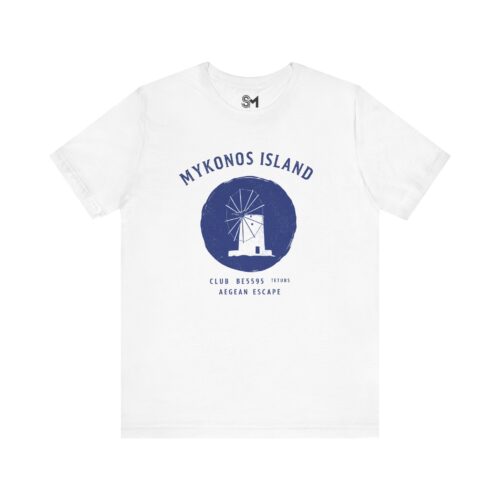 "meta_description": "Shop the soft and stylish Mykonos Island Unisex Tee for a perfect fit.",