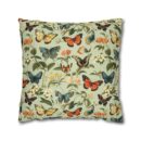 Butterfly Spun Polyester Square Pillowcase