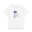 Floral Comfort Unisex Jersey Tee - Inspiring Korean Bible Design for Everyday Wear