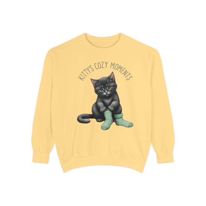 Kittt's cozy moment Unisex Garment-Dyed Sweatshirt - Image 9