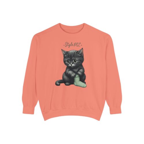 "meta_description": "Luxuriate in comfort with our cozy sweatshirt, offering a relaxed fit and garment-dyed style.",