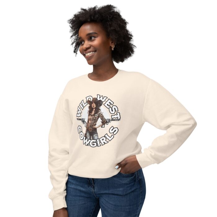 Wild West Cowgirls Unisex Lightweight Crewneck Sweatshirt - Image 7