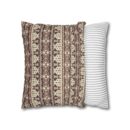 Vintage Cozy Faux Suede Square Pillowcase