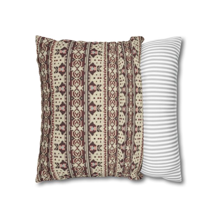 Vintage Cozy Faux Suede Square Pillowcase - Image 8
