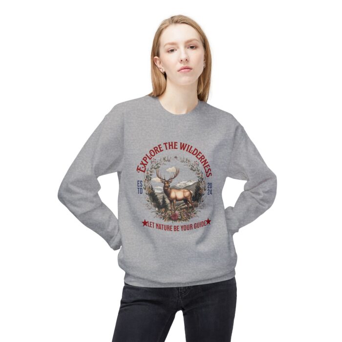 Explore the wilderness Unisex Midweight Softstyle Fleece Crewneck Sweatshirt - Image 11
