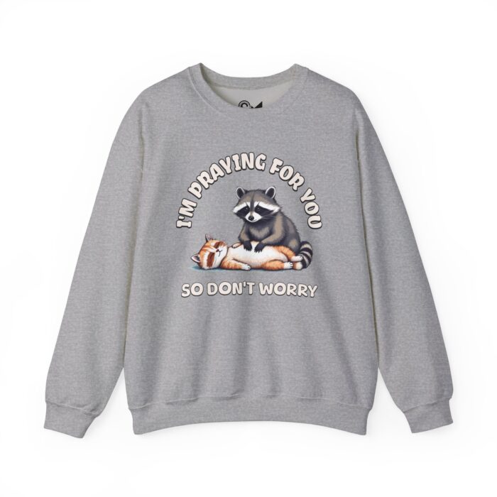 I'm praying for yo Unisex Heavy Blend™ Crewneck Sweatshirt - Image 9
