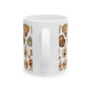 Coffee Stickers Ceramic Mug, (11oz, 15oz)