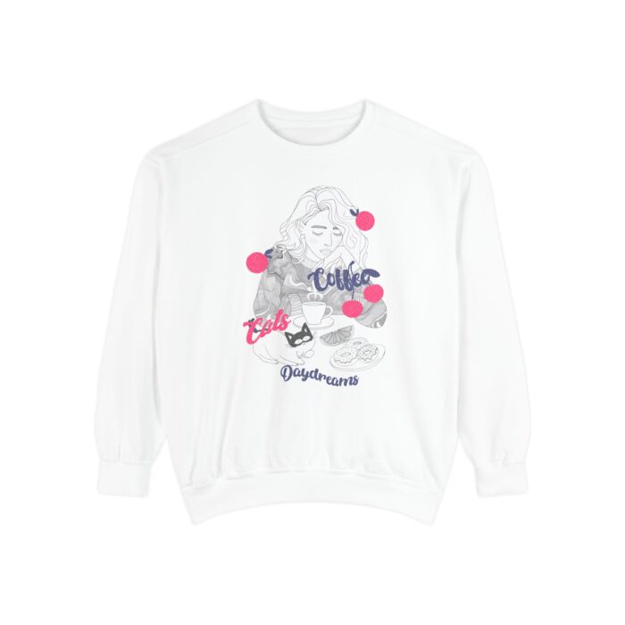 "meta_description": "Discover the comfort of the Coffee Cats Daydreams luxury sweatshirt. Perfect for any occasion.",
