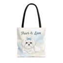 Paws & Love Dog Tote Bag - Cute Pet Lover's Carryall