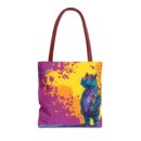 Stylish Hippo Tote Bag (AOP)