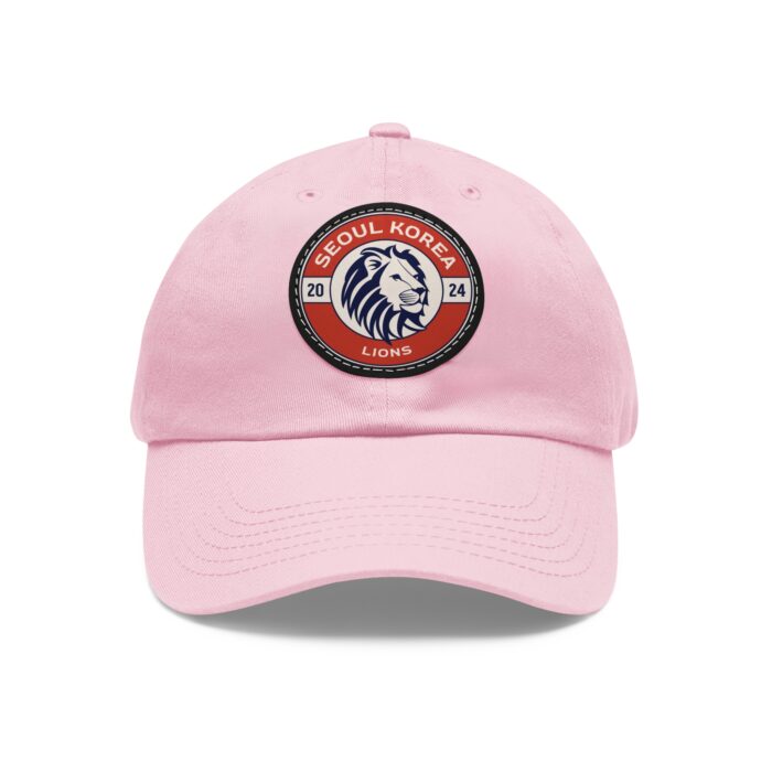 Seoul Korea Lions Hat with Leather Patch (Round) - Image 33