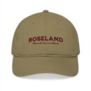 Embroidered Organic Baseball Cap - 'Roseland' with Grace and Elegance