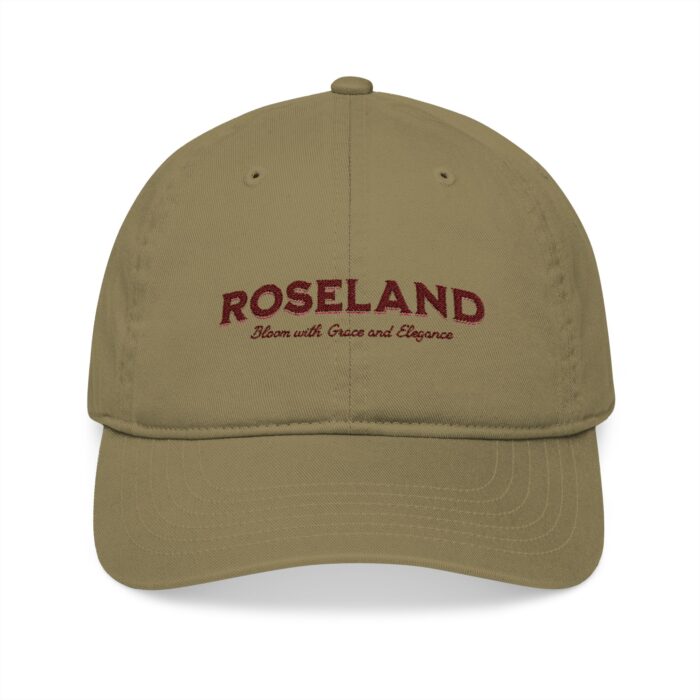 Embroidered Organic Baseball Cap - 'Roseland' with Grace and Elegance - Image 5