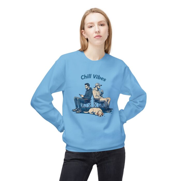 Chill Vibes Unisex Midweight Softstyle Fleece Crewneck Sweatshirt - Image 27