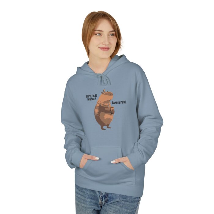 Take a rest, bird Unisex Midweight Softstyle Fleece Hoodie - Image 23