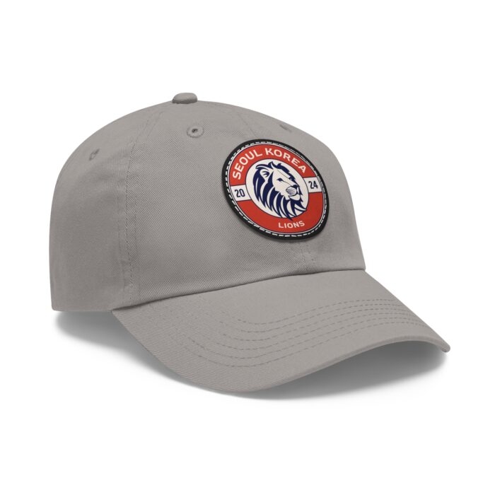 Seoul Korea Lions Hat with Leather Patch (Round) - Image 42