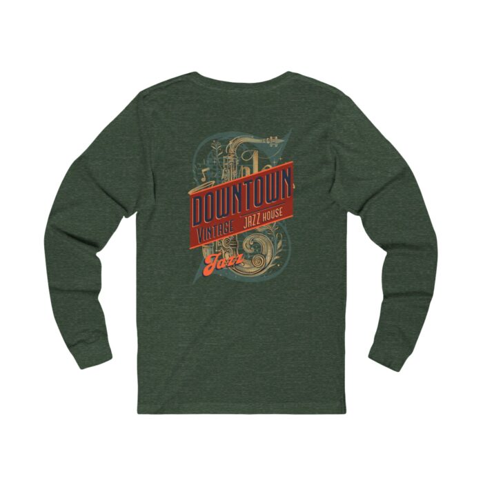 Downtown Jazz House Unisex Jersey Long Sleeve Tee - Image 8