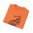 Vintage Tiger Graphic Unisex Softstyle T-Shirt – Perfect for Animal Lovers