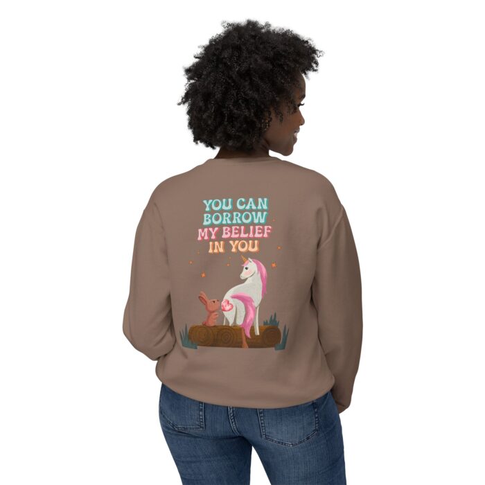 You can have my belief in you Unisex Lightweight Crewneck Sweatshirt - Image 8