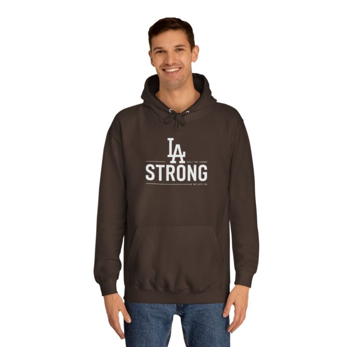 LA STRONG Unisex College Hoodie - Image 3