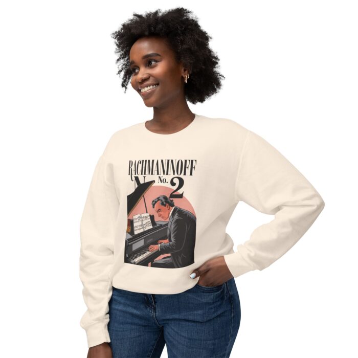 Rachmaninoff No. 2 Unisex Lightweight Crewneck Sweatshirt - Image 7