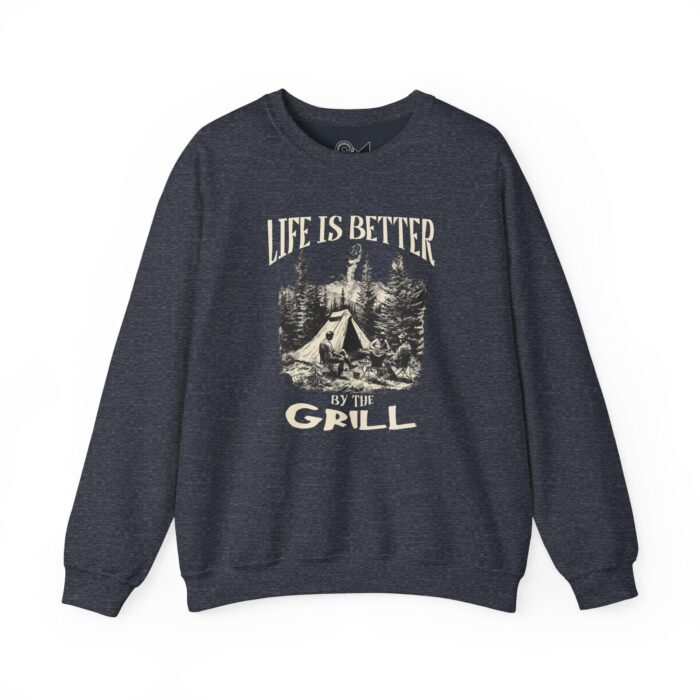 Life is better Unisex Heavy Blend™ Crewneck Sweatshirt - Image 25