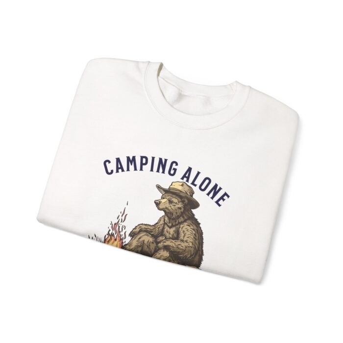 Camping alone Unisex Heavy Blend™ Crewneck Sweatshirt - Image 3