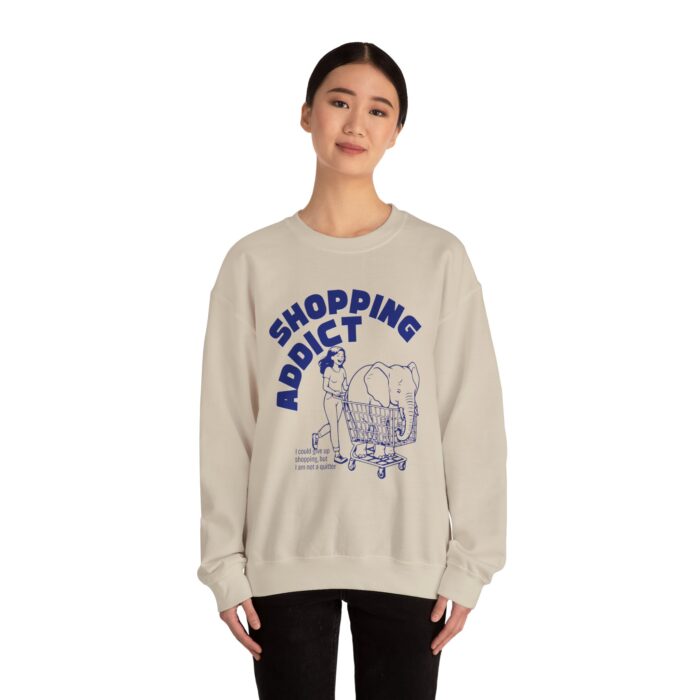Shopping addict Unisex Heavy Blend™ Crewneck Sweatshirt - Image 12