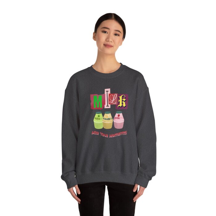 Milk your moment! Unisex Heavy Blend™ Crewneck Sweatshirt - Image 40
