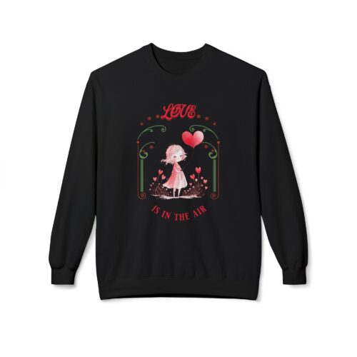 Love is in the air Unisex Midweight Softstyle Fleece Crewneck Sweatshirt