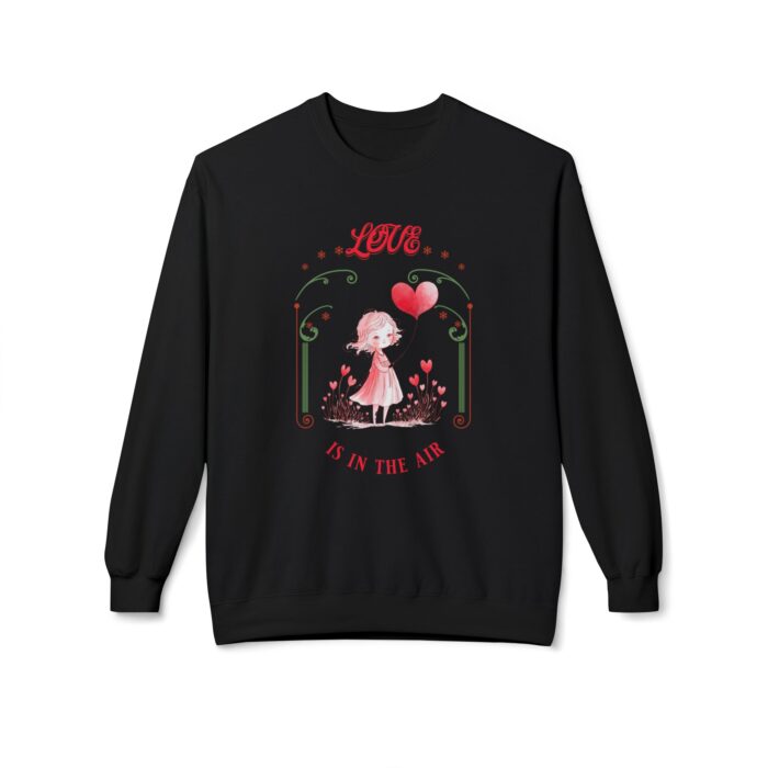 Love is in the air Unisex Midweight Softstyle Fleece Crewneck Sweatshirt