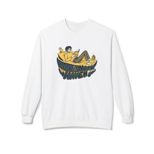 Book Nook Haven Unisex Midweight Softstyle Fleece Crewneck Sweatshirt
