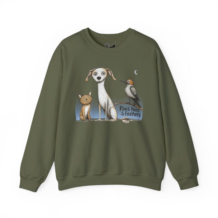Paws, Purrs & Feathers Unisex Heavy Blend™ Crewneck Sweatshirt - Image 17