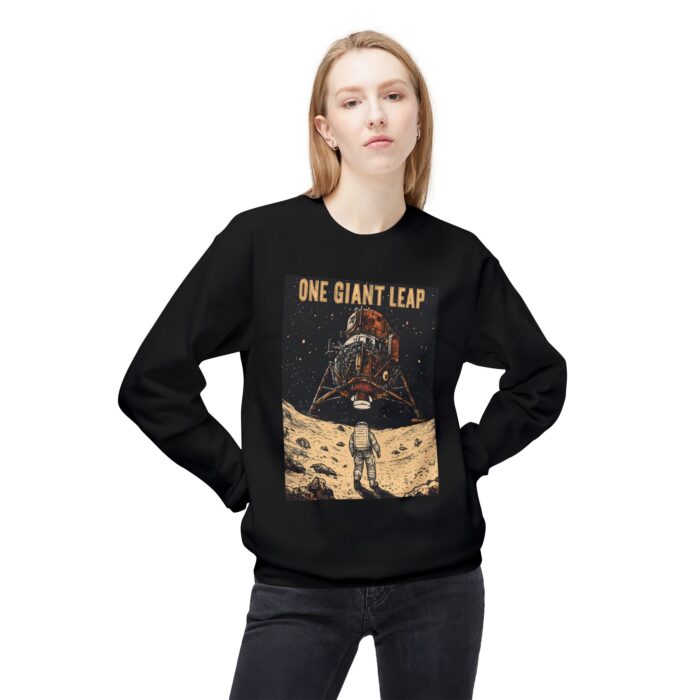 One giant leap Unisex Midweight Softstyle Fleece Crewneck Sweatshirt - Image 7