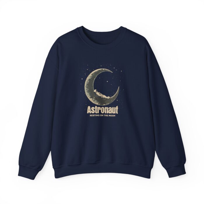 Astronaut Resting on the Moon  Unisex Heavy Blend™ Crewneck Sweatshirt - Image 9