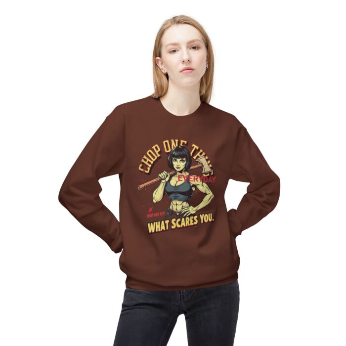 CHOP ONE THING Unisex Midweight Softstyle Fleece Crewneck Sweatshirt - Image 3