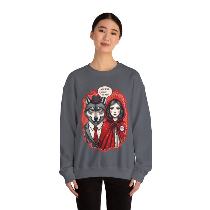 Who's the clever one Unisex Heavy Blend™ Crewneck Sweatshirt - Image 12