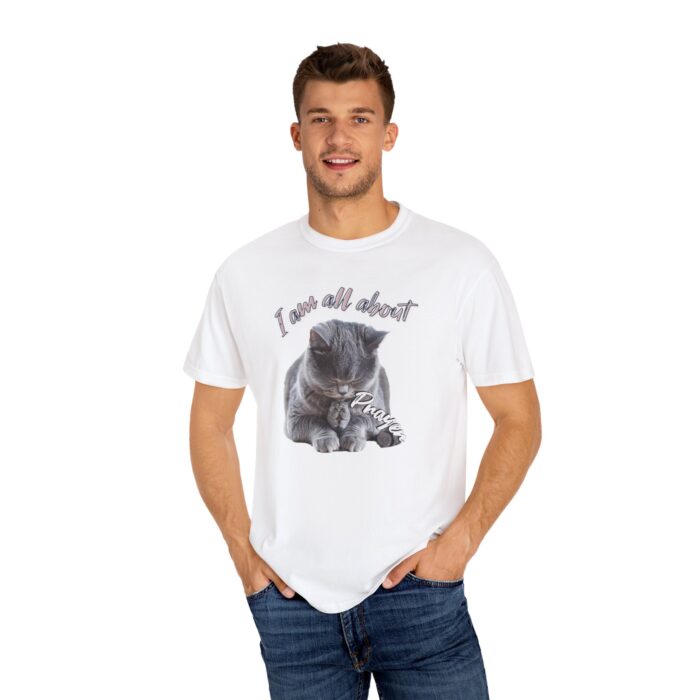 I'm all about prayer Unisex Garment-Dyed T-shirt - Image 4
