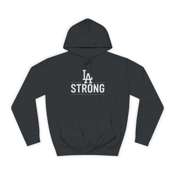 LA STRONG Unisex College Hoodie - Image 5