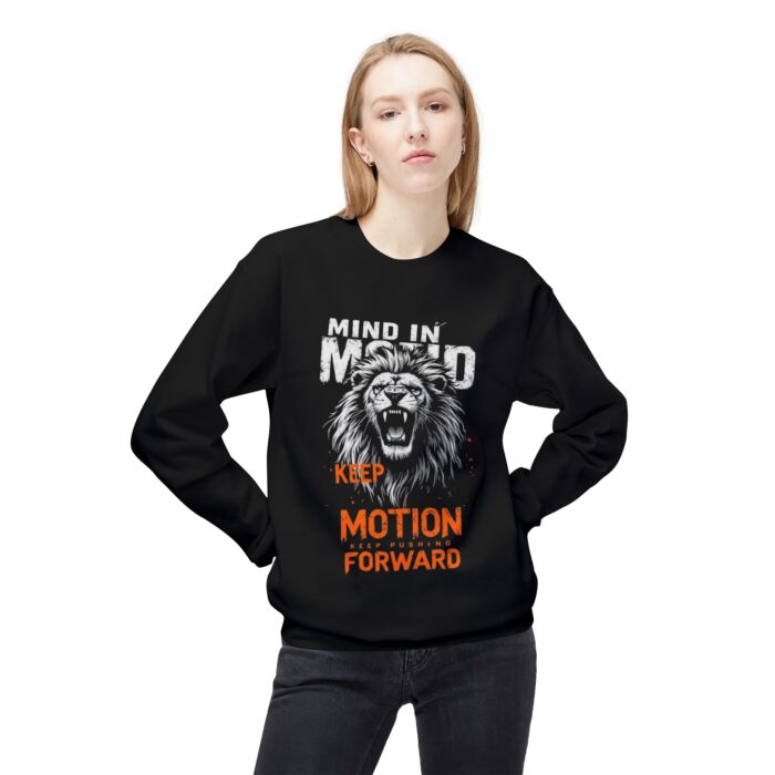 Keep pushing forwardUnisex Midweight Softstyle Fleece Crewneck Sweatshirt - Image 3